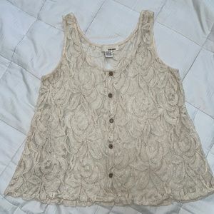 Lace tank top